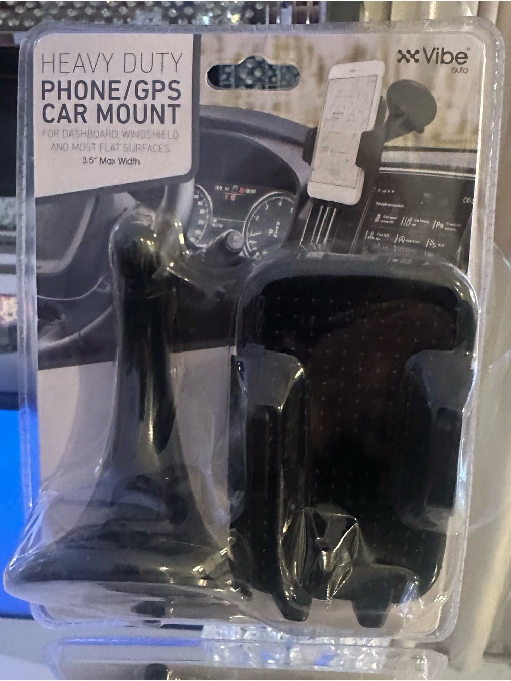Vibe Heavy Duty Black Phone/GPS Car Mount